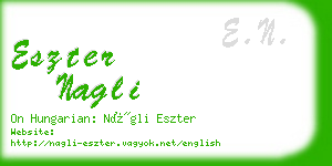 eszter nagli business card